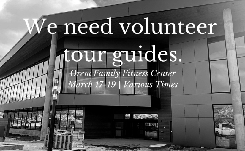 HELP! Fitness Center Tour Guides Needed