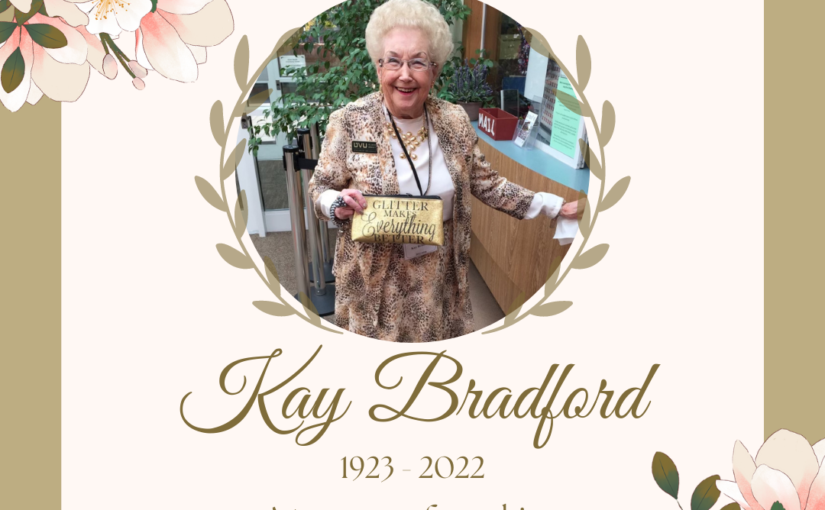 Goodbye to Kay Bradford – One of the Greatest Commission Members of all Time