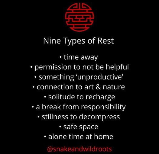 The Nine Types of Rest